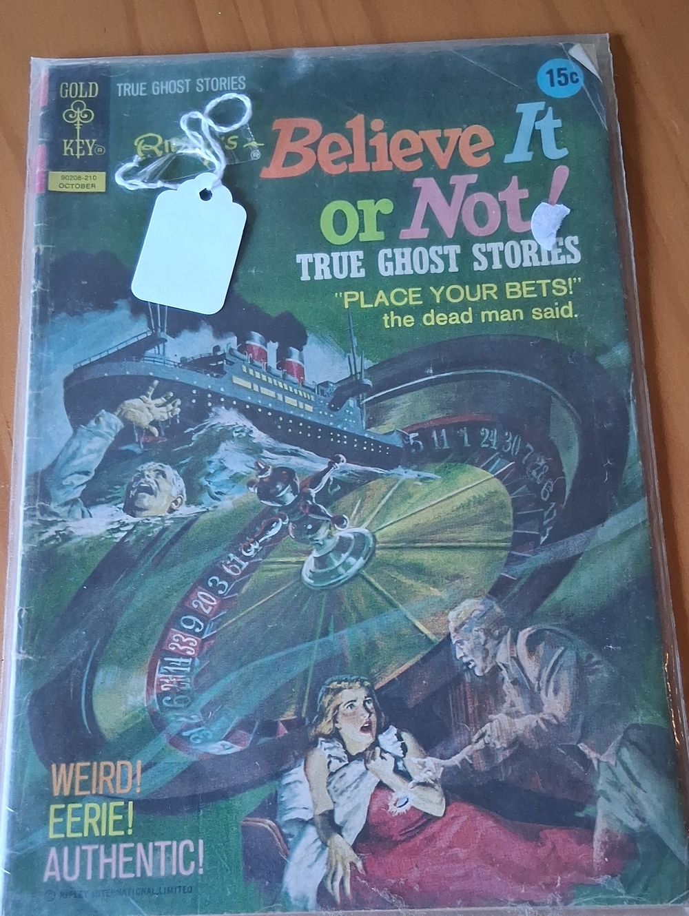 Believe It or Not! True Ghost Stories Comic - Green Cover